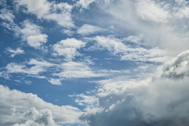 Beautiful view of the sky with clouds after the rain an idea for a background or advertising