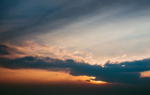 Beautiful view of the sky with clouds