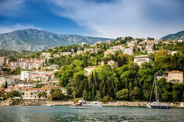 Beautiful view of the small town Herceg Novi