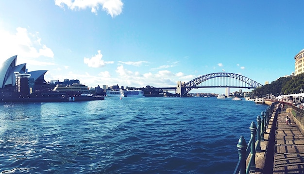 Photo beautiful view of sydney harbor bridge