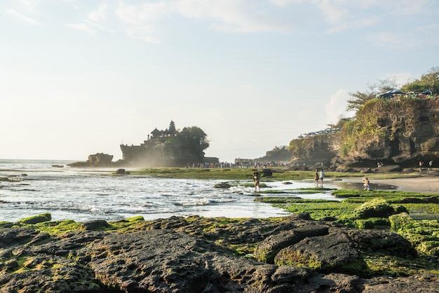 A beautiful view of Tanah Lot Temple located in Bali Indonesia