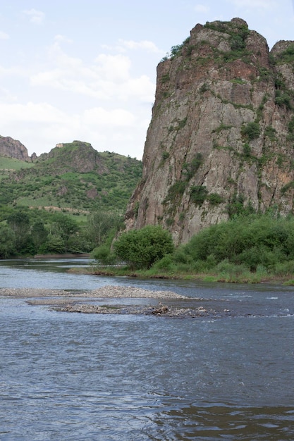 Beautiful view of Tsover lake Dsegh Armenia Lori Province