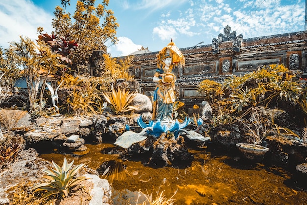 A beautiful view of Ulun Danu Beratan temple located in Bali Indonesia