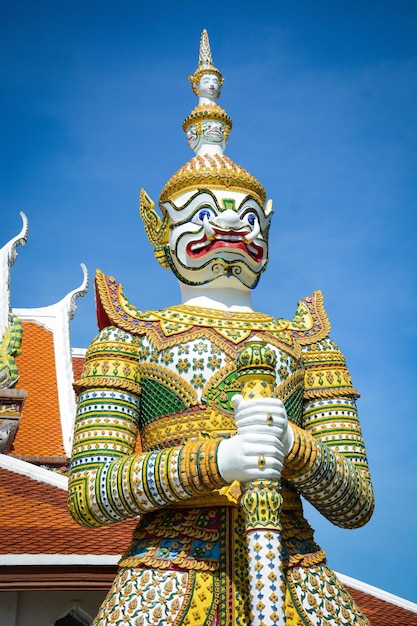 A beautiful view of Wat Arun temple located in Bangkok Thailand