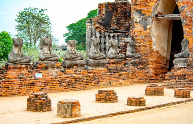 A beautiful view of Wat Chaiwatthanaram temple located in Ayutthaya Thailand