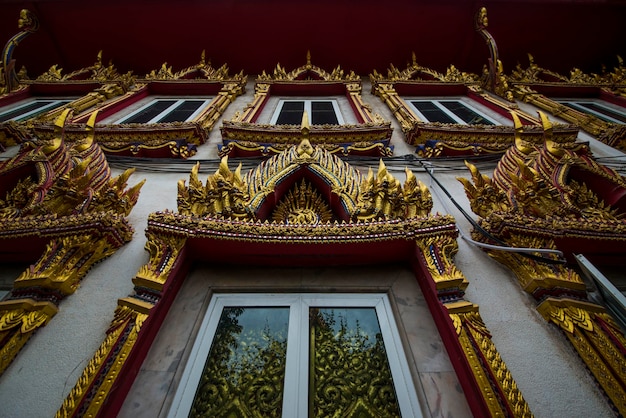 A beautiful view of Wat Paknam temple in Bangkok Thailand