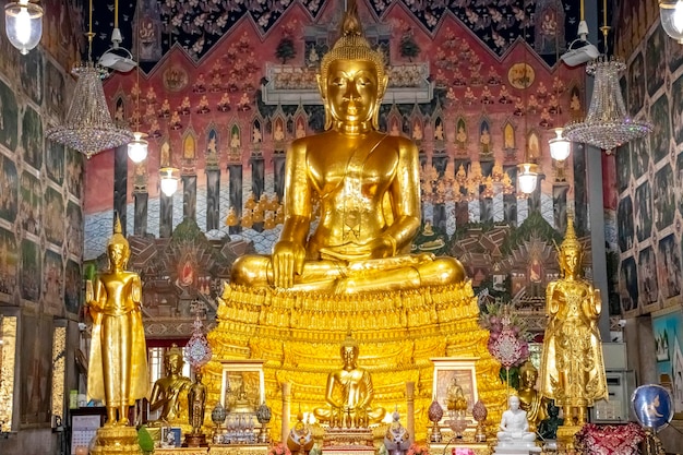 Photo a beautiful view of wat paknam temple located in bangkok thailand