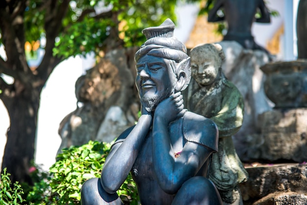 A beautiful view of Wat Pho temple located in Bangkok Thailand