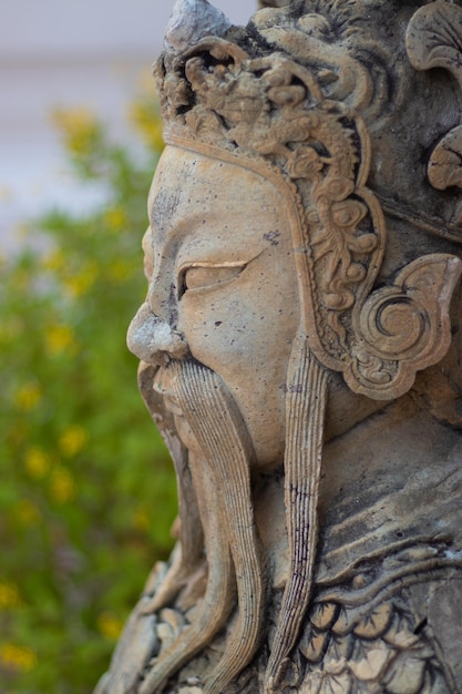 A beautiful view of Wat Pho temple located in Bangkok Thailand