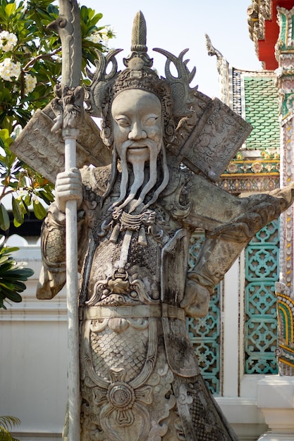 A beautiful view of Wat Pho temple located in Bangkok Thailand