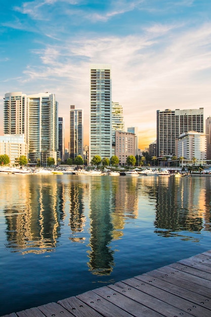 Beautiful view of Zaitunay Bay in Beirut, Lebanon