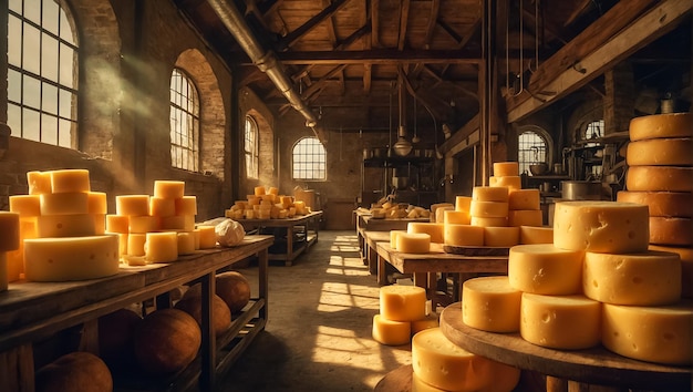 Beautiful vintage cheese factory