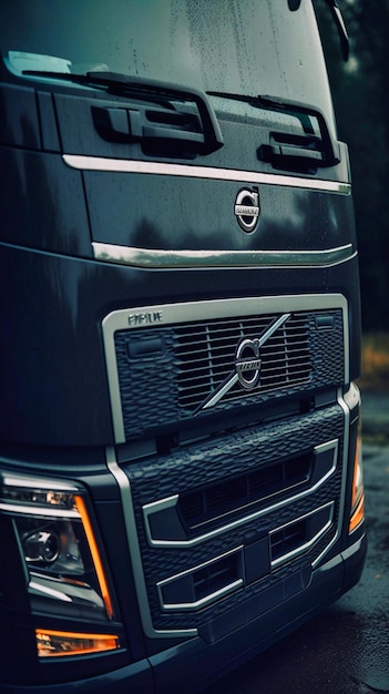 Beautiful Volvo closeup professional photo Generative AI