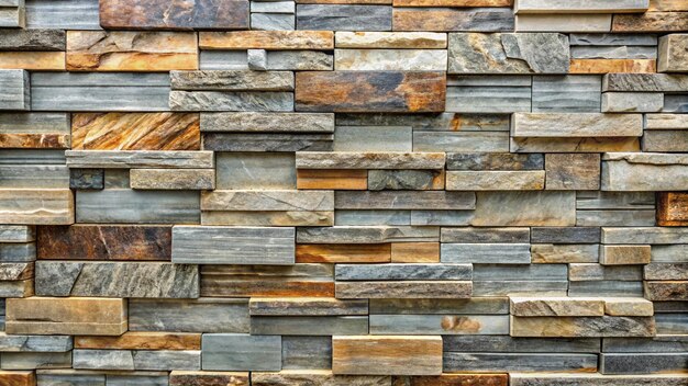 a beautiful wall of natural stone