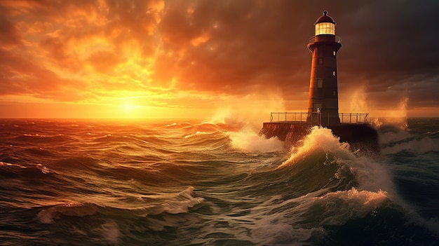 Beautiful wallpaper of lighthouse