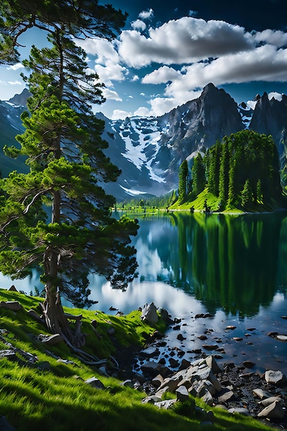 Beautiful wallpapers Captivating Nature Landscapes Generative Ai