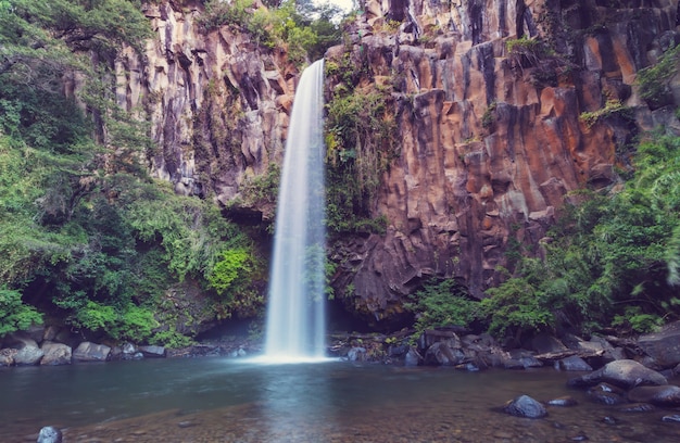 Beautiful waterfall in Chile, South America.