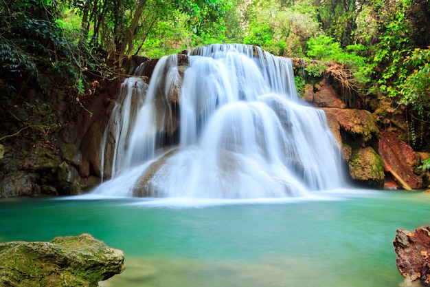 Beautiful waterfall in deep forest