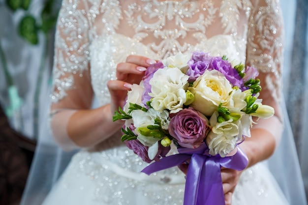 Beautiful wedding bouquet for the bride