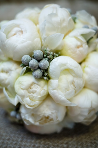 Beautiful wedding bouquet for the bride