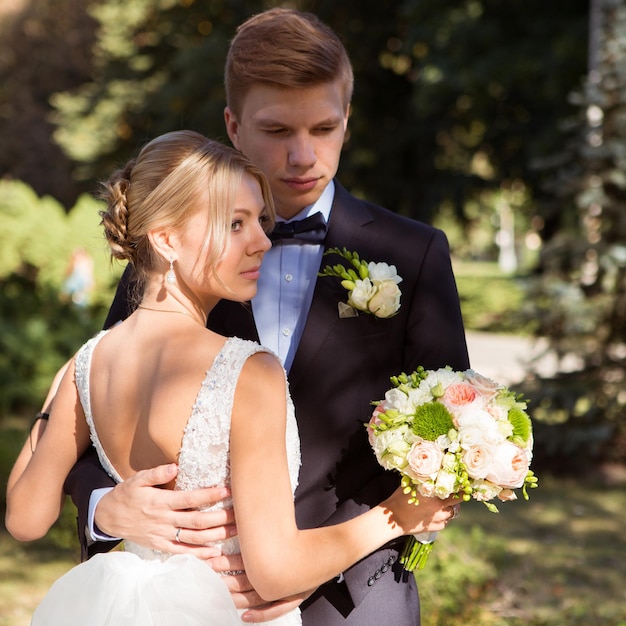 Beautiful wedding couple