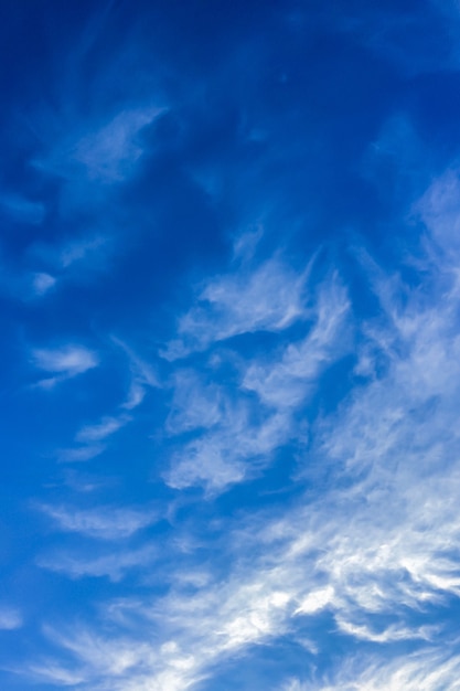 beautiful white clouds on a blue sky background