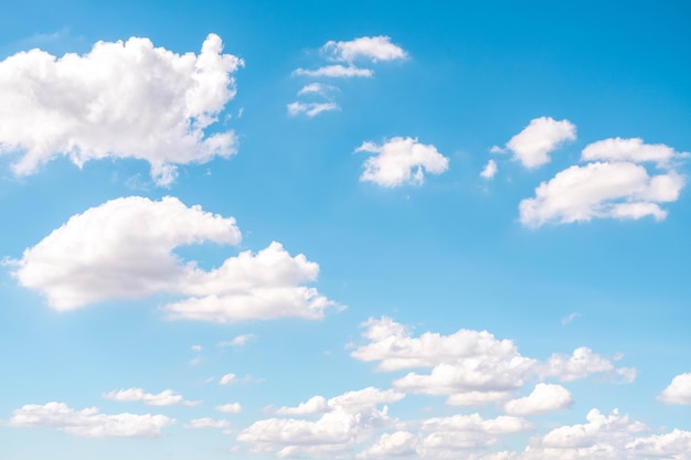 Beautiful white clouds on the blue sky perfect for the background