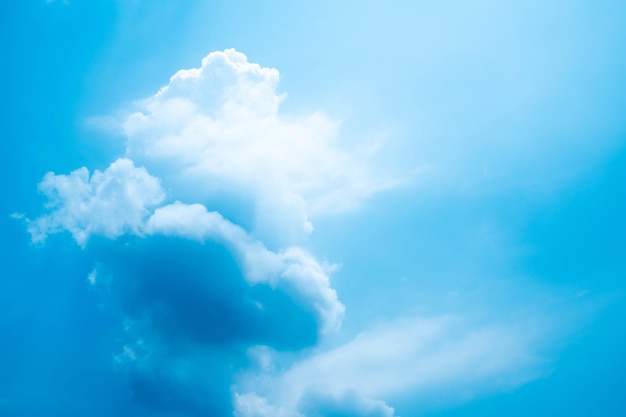 Beautiful white clouds on the blue sky perfect for the background