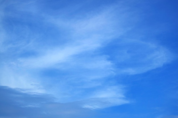 Beautiful White Clouds Spreading Across Vibrant Blue Sky