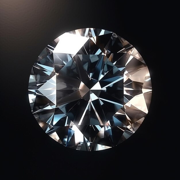 Photo beautiful white diamond stone sparkles photos generative ai