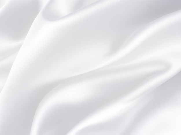 Photo beautiful white silk fabric background