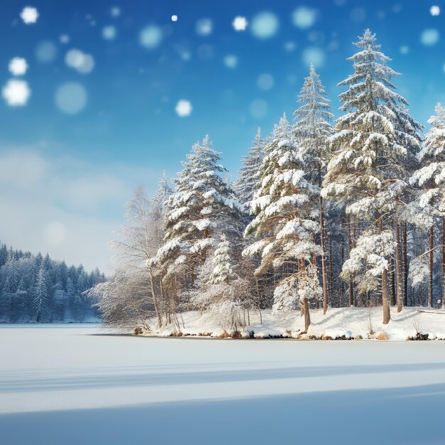 Photo beautiful winter background