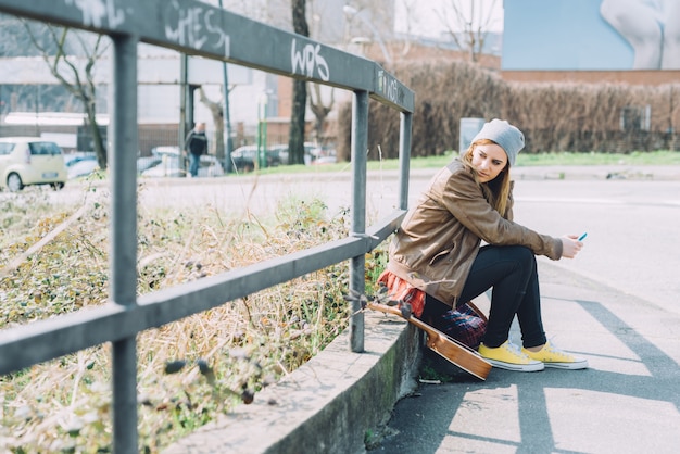 beautiful woman outside