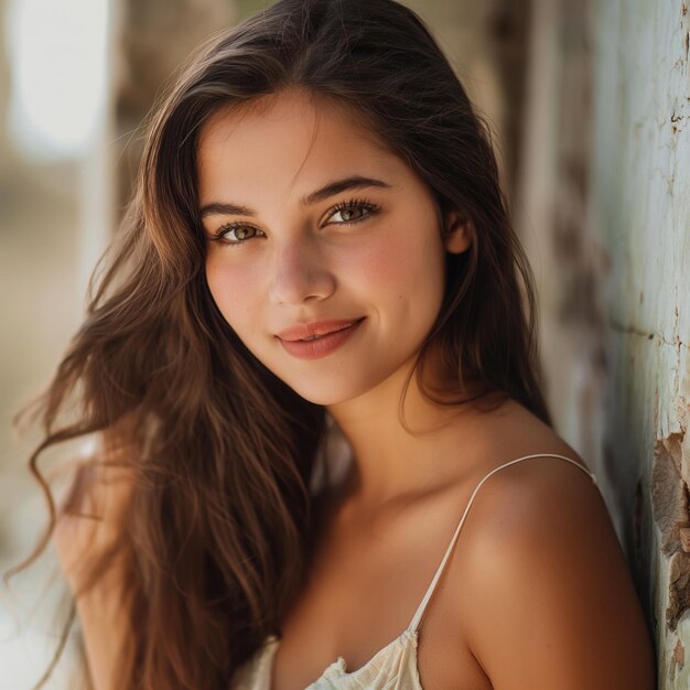 A beautiful woman posing for the camera