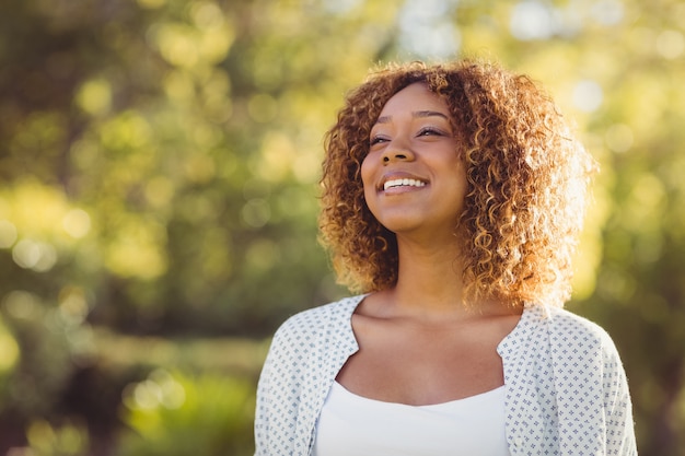 Beautiful woman smiling