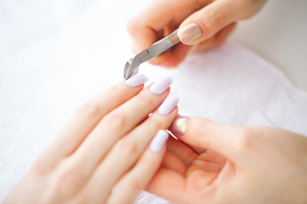 Beautiful Women Hands with Perfect Manicure, 