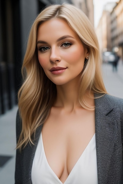 Beautiful Women Portrait in City