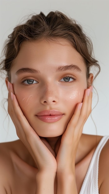 Beautiful Women Skincare Model Portrait