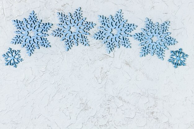 Beautiful wooden snowflakes for Christmas or New Year 