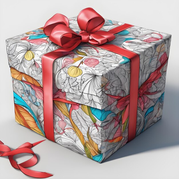 beautiful wrapped gift box