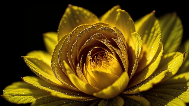 beautiful yellow flower in the garden