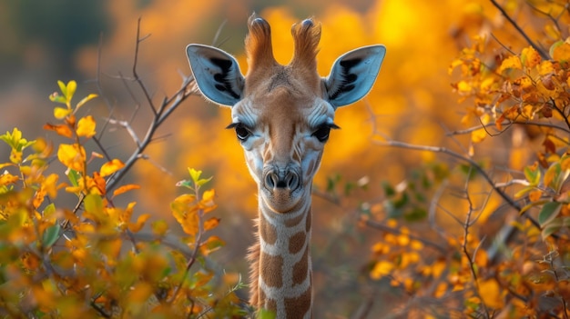 Beautiful young Giraffe in the Kruger National Park South Africa