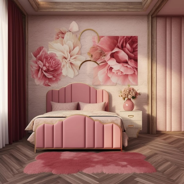 a beautifull bedroom design for baby girl