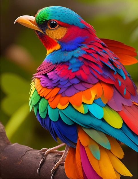 beautifull bird od multicolors