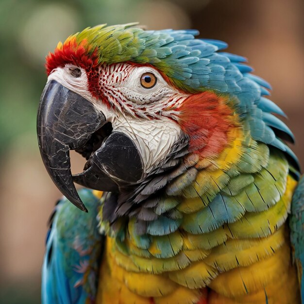 Photo beautifull parrot close up photo