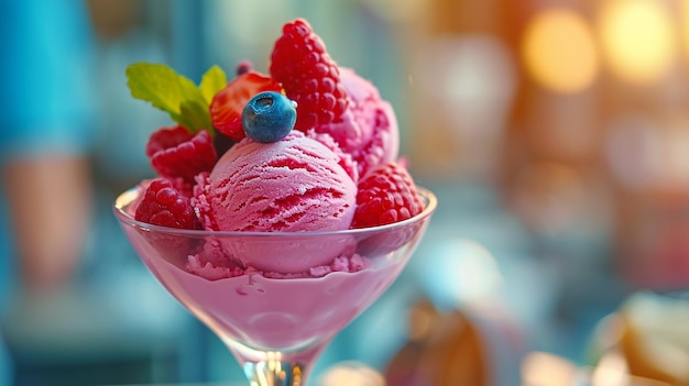 beautifull pink colour ice cream cup