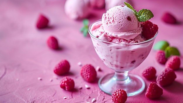 beautifull pink colour ice cream cup