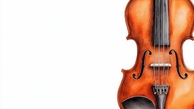 A beautifully crafted violin showcasing intricate details and a rich warm wood finish perfect for musicrelated projects