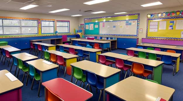 A beautifully designed and vibrant classroom for young children