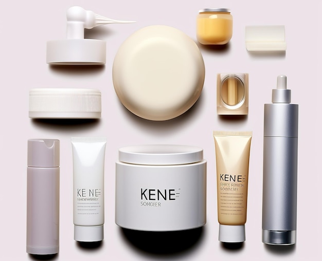 Beauty cosmetic products mock up